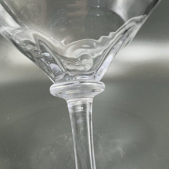 Simon Pearce Cavendish Clear Optic Hand Blown Glass Martini Glasses Cups Set 2 - Picture 13 of 16